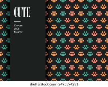 pet shop seamless animal dog cute footprint icon wild wallpaper pattern paws ornament silhouette art