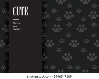 pet shop seamless animal dog cute footprint icon wild wallpaper pattern paws ornament silhouette art