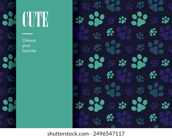 pet shop seamless animal dog cute footprint icon wild wallpaper pattern paws ornament silhouette art