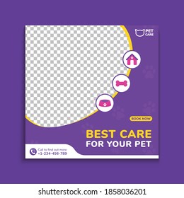 Pet Shop Social Media Post Template