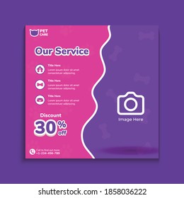Pet Shop Social Media Post Template