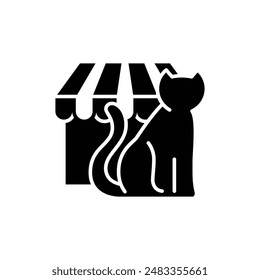 pet shop solid icon vector design good for web or mobile app