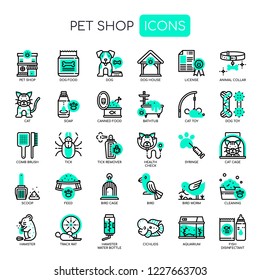 Pet Shop , Thin Line And Pixel Perfect Icons