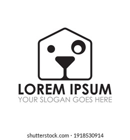 pet shop vector , pet house logo