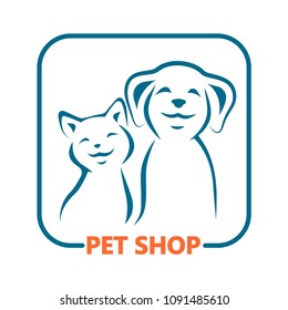 Pet shop vector icon.