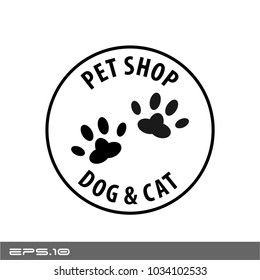 Pet Shop Vector Icon Logo