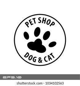 Pet Shop Vector Icon Logo