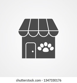 Pet shop vector icon sign symbol