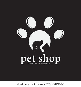 Pet Shop Vector Logo Illustration is a clean and professional logo template suitable for any business or personal identity related to animal lovers, pet shops, veterinary clinics, etc.