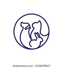 Pet Shop Vector Logo Illustration is a clean and professional logo template suitable for any business or personal identity related to animal lovers, pet shops, veterinary clinics, etc.