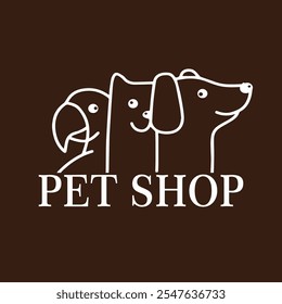 Pet Shop Vector Logo Illustration es una Plantilla de logotipo limpia y profesional adecuada para cualquier negocio