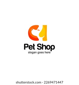 Pet Shop Vector Logo Illustrations, professional logo template