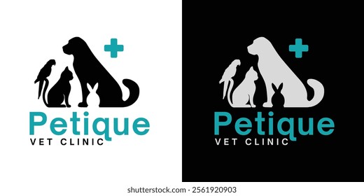 Pet shop and vet clinic logo design