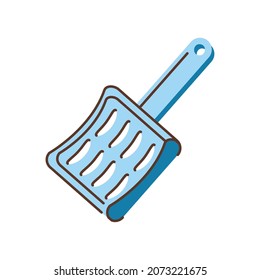 pet shovel tool flat icon