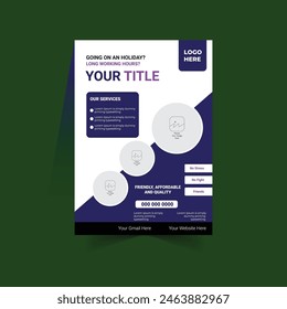 pet sitt - ing concept flyer template