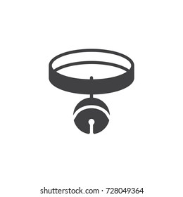 Pet sleighbell icon vector, filled flat sign, solid pictogram isolated on white. Symbol, logo illustration.