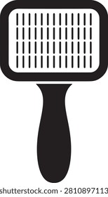 Pet slicker brush for fur grooming.