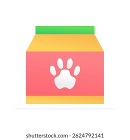 pet snack icon, colored flat vector. modern and minimalist design.