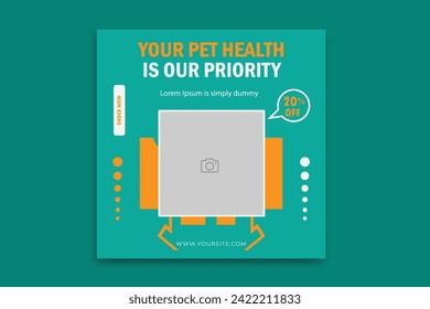 Pet Social Media Post, Pet Banner Design, pet template,