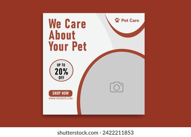 Pet Social Media Post, Pet Banner Design, pet template,