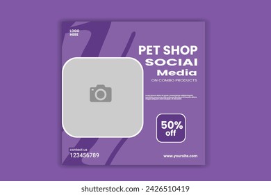 pet social media post banner design