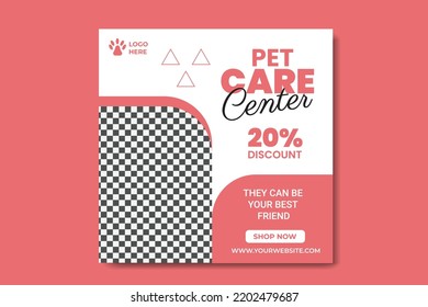 Pet Social Media Post Design Template