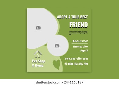 Pet social media post,pet banner design
