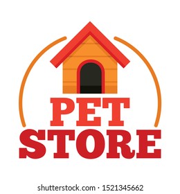 Pet Store Dog House Logo Flat Stock Vector (Royalty Free) 1521345662 ...