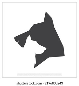 Pet store logo icon, Dog, Cat, icon