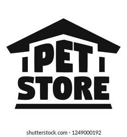 Pet store logo. Simple illustration of pet store vector logo for web design isolated on white background