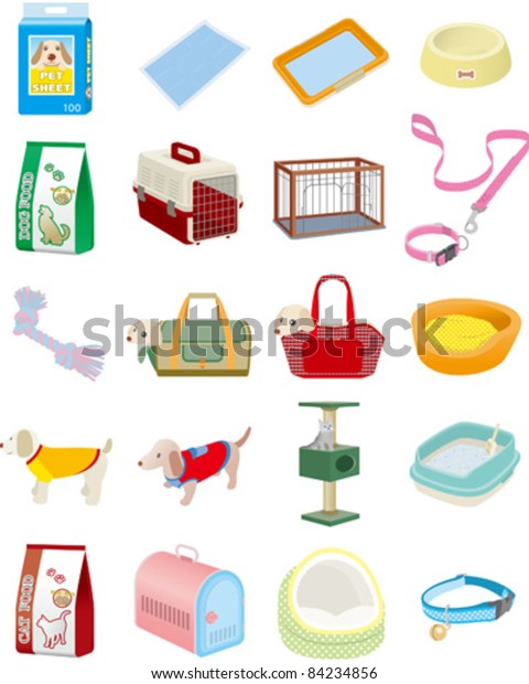 Pet Supplies Stock Vector (Royalty Free) 84234856