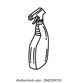 Pet Tangle Remover for Pet Grooming Tools Hand Drawn Icon Set Vector.