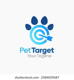 Pet Target Logo Design Template. Good for Business, Agency, Community and Organization