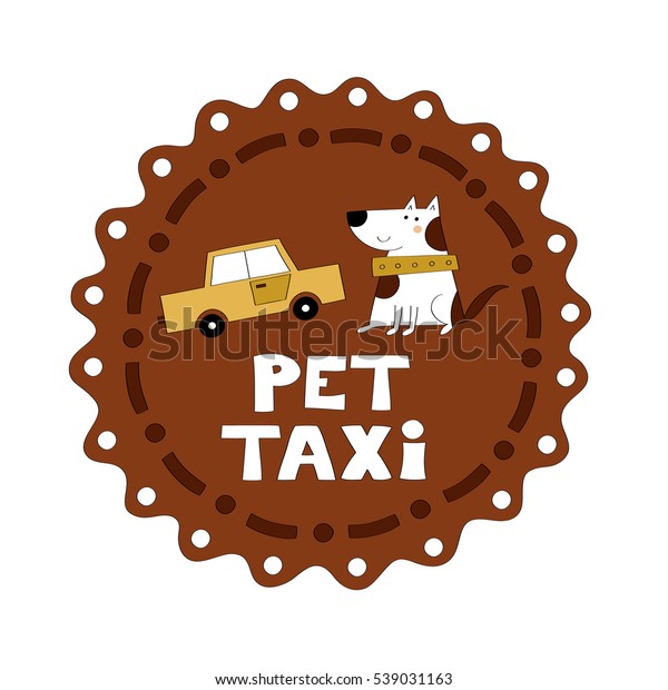 Pet taxi vector illustration\
