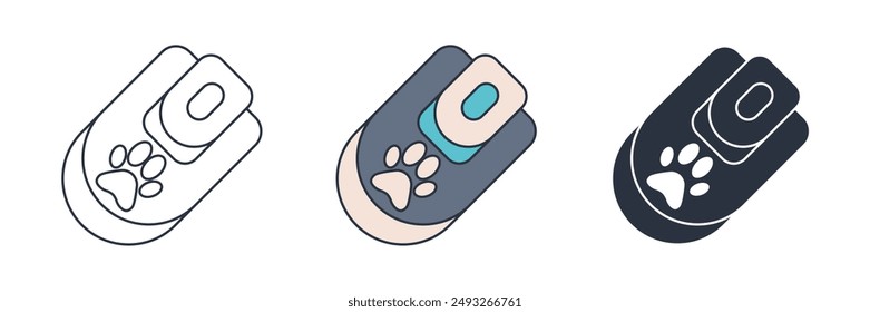 Pet Tech Symbol Symbol Vektorillustration isoliert auf weißem Hintergrund