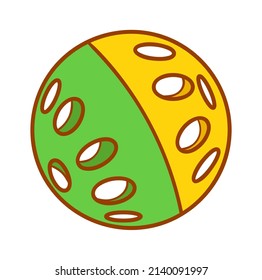 Pet toy ball for Cat or Dog. Vector illustration
