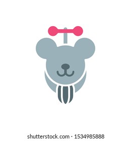 Pet toy icon design, Veterinary mascot domestic animal friendship care and lifestyle theme Vector illustration