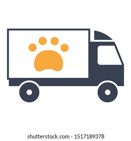 Pet Transport Cargo Vector Icon Design