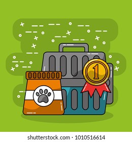 pet travel carrier and bag food care