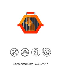 Pet Travel Crate Icon