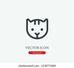 Pet vector icon. Symbol in Line Art Style for Design, Presentation, Website or Mobile Apps Elements, Logo. Pet symbol illustration. Pixel vector graphics - Vector