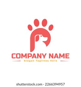 pet vet logo for pet care in vector