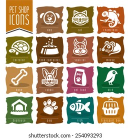 Pet, Vet, Pet Shop Icon Set - 2