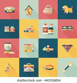 Pet and veterinary icons set