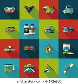 Pet and veterinary icons set
