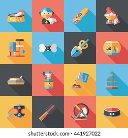 Pet and veterinary icons set