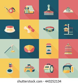 Pet and veterinary icons set