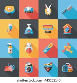 Pet and veterinary icons set