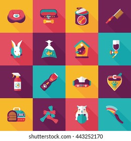 Pet and veterinary icons set