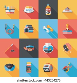 Pet and veterinary icons set